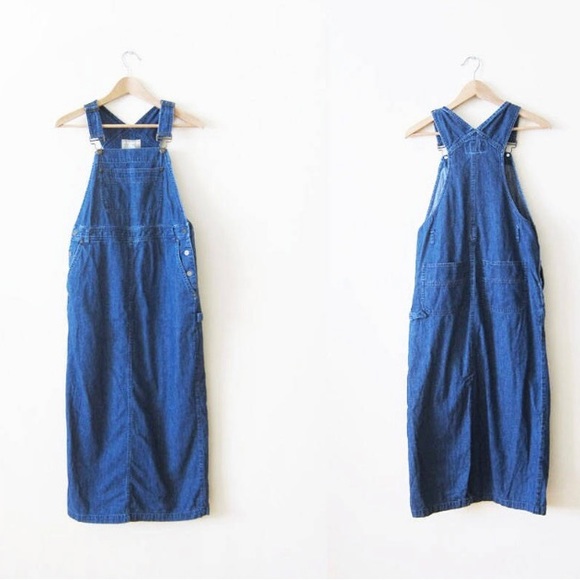 Vintage 90s Overall Dress💙 Excellent condition! Liz Claiborne Size Small - Picture 2 of 8